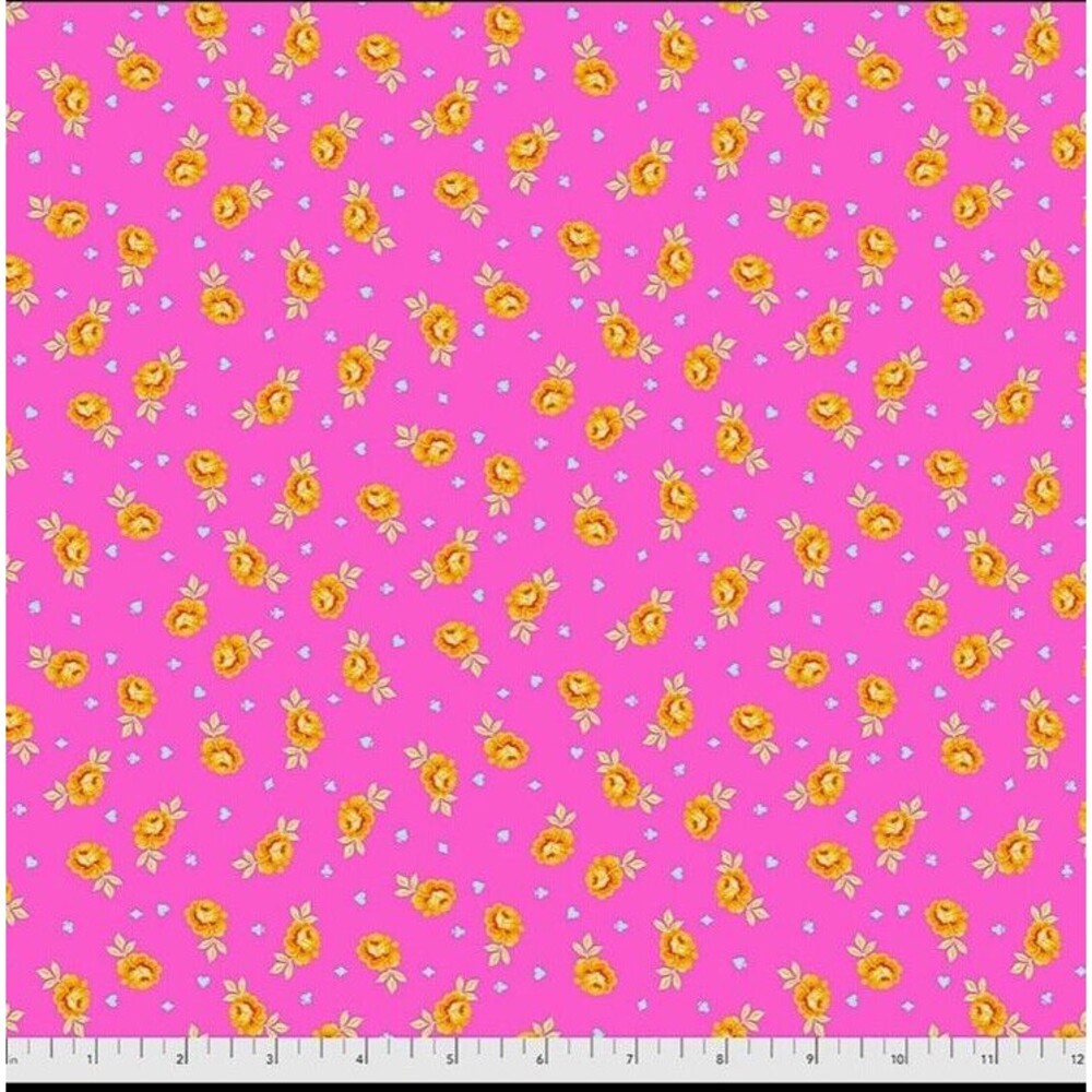 Tula Pink Curiouser & Curiouser   "Baby Buds" Cotton Fabric  1 Yard